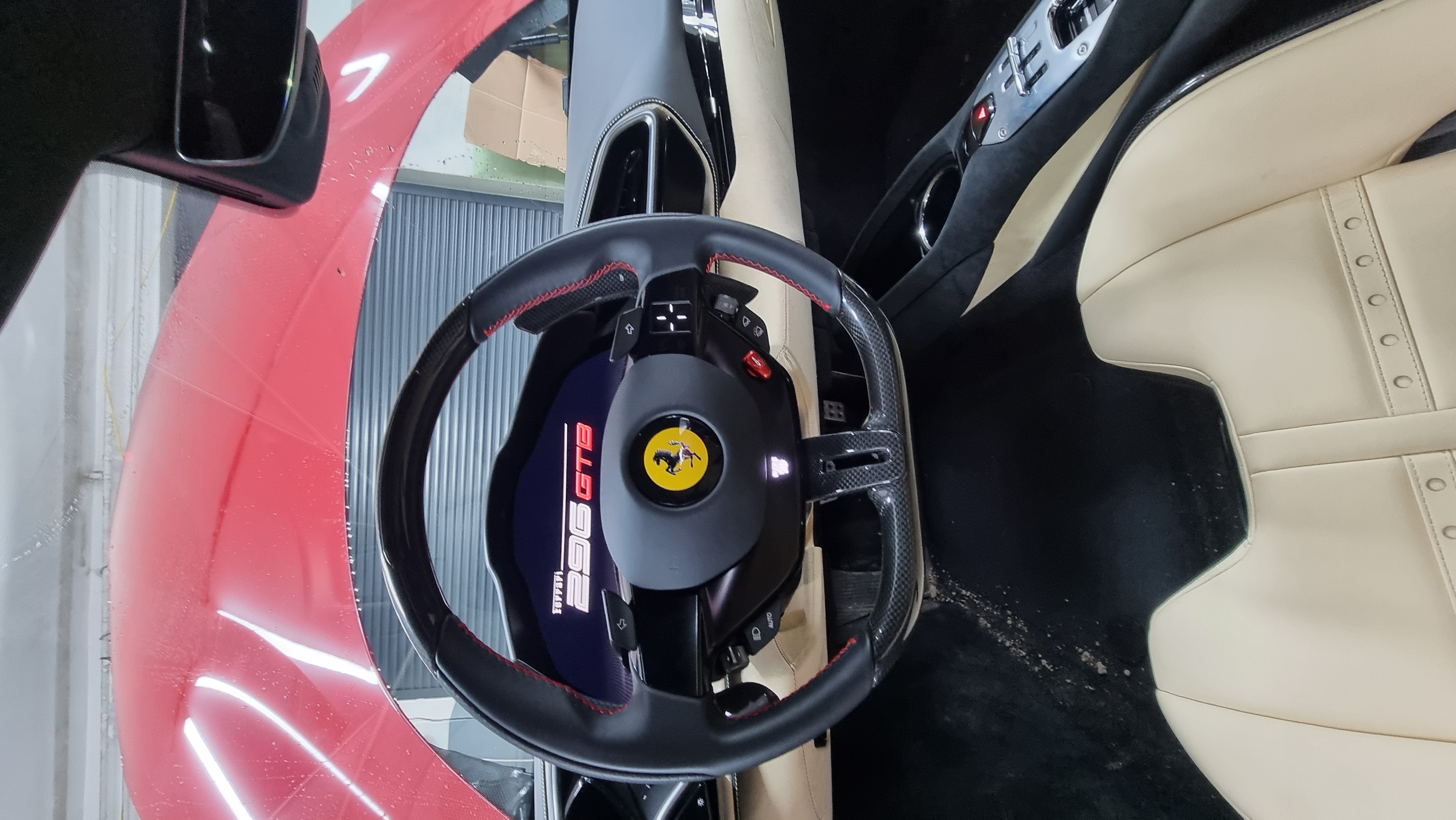 Lederreinigung Vorher